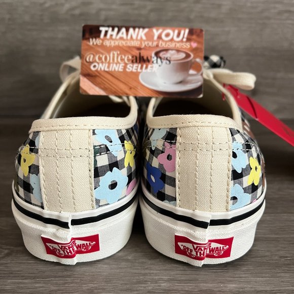 Vans Sandy Liang Authentic 44 Dx Gingham Floral Size 9.5 Women's NWB - Picture 6 of 8